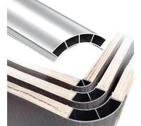 Profilo Angolare Arco Profilo Raccordo Curvo Quarto Cerchio | Profilo Raccordo Arrotondato Angoli Interni Pannelli Legno, Lunghezze: 1 1.2 1.4 1.6 1.8 2.0 m(R100 mm (4"),L1.7m(5.6ft))
