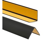 Profilo Angolare Autoadesivo protezione spigoli e bordi 50x50mm 80cm Nero