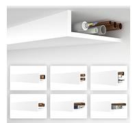 Profilo angolare bianco HEXIMO 1,7 metri - XPS listelli di copertura per tubi di riscaldamento, profilo a L per copertura tubi e canali cavi Modello: HRA-6-71x280 mm (1,7 metri/listello)