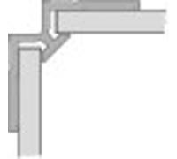 Profilé d'angle HÜPPE, intérieur, pour habillage mural EasyStyle longueur 2550mm, ES0202116, ES0202116, Colorazione: argento