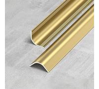 Profilo angolare in alluminio da 100 cm (3 pezzi) per proteggere le pareti e piastrelle baguette, bronzo h, 20 mm - Your Walls & s from Dama