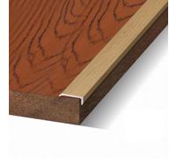 Profilo Angolare in Alluminio, Soglia di Dislivello Pavimento a Forma L Design a L Autoadesivo, Facile da Installare Perfetto come Paraspigoli e Transizione(Light Oak,28mmx12mmx0.9m)