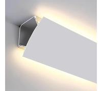 Profilo Angolare Led Base a Led per Illuminazione Indiretta, Diffusore per Luce a Parete o Soffitto Senza Striscia Led, Profilo a Striscia per Modanatura a Corona per Camera da Letto/teatro, 1m 2m 3.0