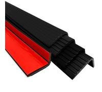 Profilo Angolare Per Gradini In Gomma PVC Profili Per Bordi Per Gradini Profilo Angolare In PVC Autoadesivo 60mm X 30mm Adatto Per Scale Interne Ed Esterne Tipo L ( Color : Black , Size : 47in/1.2m )