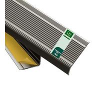 Profilo angolare per gradino, in alluminio, a forma di lettera L, adesivo, di larghezza 30 mm, Avorio