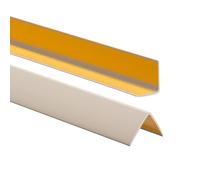 Profilo Angolare PVC Autoadesivo per protezione spigoli 35x35mm 100cm Beige | Protezione angoli, listello in plastica flessibile, facile da installare