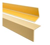 Profilo angolare QUEST 35x35mm, Listello di protezione in plastica flessibile - Striscia autoadesiva - Riparo dei profili angolari e bordi, facile da installare, Creme, 180cm