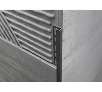 Profilo angolo quadro in ACCIAIO INOX nero opaco. Barra 2.5 M