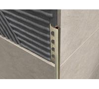 Profilo angolo quadro in OTTONE bronzo antico. Barra 2.5 M