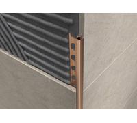 Profilo angolo quadro in OTTONE rame antico. Barra 2.5 M