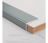 Profilo antiscivolo a L for gradini, 90 cm Profilo in alluminio for bordi di gradini Facile da installare Oro/Champagne/Nero/Argento/Grigio(Gray,70 * 30mm/2.8 * 1.2in)