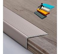 Profilo antiscivolo in alluminio per scale, facile da installare, protezione per scale, finiture Ed, perfetto per la sicurezza e la pulizia in casa