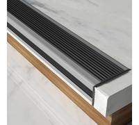 Profilo antiscivolo per gradini, autoadesivo, in PVC, materiale antiscivolo resistente al fuoco, per gradini, 6 x 3 cm, rotolo da 10 m, perfetto per la sicurezza delle scale.