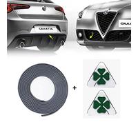 Profilo Argento Adesivo Full + Quadrifoglio Verde 3D per Alfa Giulietta