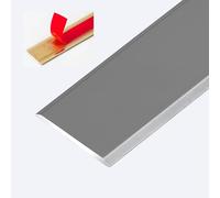Profilo autoadesivo per pavimento, strisce di protezione in alluminio, profilo per soglia della porta, profilo piatto (grigio antracite), facile da installare, perfetto per la casa ...