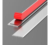 Profilo Autoadesivo Soglia In Alluminio, Striscia Di Transizione Pavimenti In Vinile Piatto, Per Coprigiunto Tra Pavimento Laminati Altezza Simile(Rose Gold,W3.3cm)