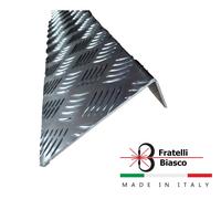 Profilo barra angolare PARASPIGOLI in alluminio lati non uguali DA UN 1 METRO