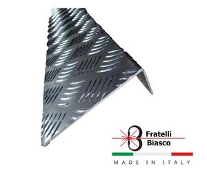 Profilo barra angolare PARASPIGOLI in alluminio lati non uguali DA UN 1 METRO