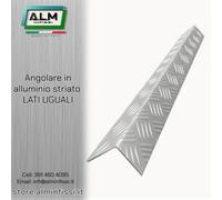 Profilo Barra Angolare Paraspigolo in alluminio Striato antiscivolo.