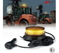 Profilo Basso Magnetico LED Ambra Strobo Faro Luce Emergenza Lampeggiante E9