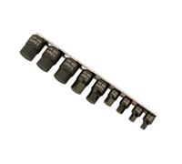 Profilo Basso Urto Esagonale Presa Punta Set 0.6cmD, 1cmD 9pc - Laser 5665 Nuovo