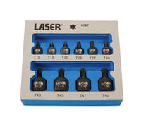 Profilo Basso Urto Stella Presa Set di Punte 0.6cmD, 1cmD 9pc - Laser 6727 Nuovo
