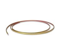 Profilo Bordo a U 10m, Bordatura Autoadesiva per Mobili | Profilo di protezione a U flessibile per mobili, 4-10mm, restauro bordi e riparazione armadi(Matte gold,6mm/0.23inch)