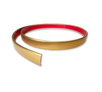 Profilo Bordo a U 10m, Bordatura Autoadesiva per Mobili | Profilo di protezione a U flessibile per mobili, 4-10mm, restauro bordi e riparazione armadi(Matte gold,10mm//0.39inch)