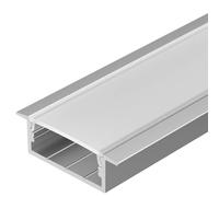 profilo da incasso doppio 30,6 x 9,6 mm - 19 mm. Ideale per dare una finitura elegante e funzionale ai tuoi progetti. versatile e resistente, si adatta a varie applicazioni nel design degli interni.