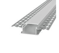 Profilo da incasso per Cartongesso in Alluminio per doppia striscia LED Variante Lunghezza 2 Metri