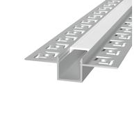 Profilo da incasso per Cartongesso Slim in Alluminio per striscia LED Variante Lunghezza 2 Metri