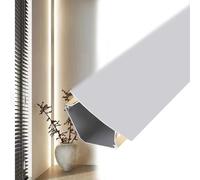 Profilo di alluminio del LED per la decorazione della parete del soffitto, canale lineare del diffusore della luce di 14ft per la baia delle lampade fluorescenti del LED