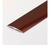 Profilo di finitura a T in alluminio, Striscia di transizione autoadesiva for soglia in alluminio con venature del legno(8,105cm/41in)