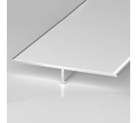 Profilo di finitura a T in alluminio, Striscia di transizione in alluminio da 30-60 mm for pavimenti in piastrelle legno e cemento(Silver,50mm/2in*3ft)