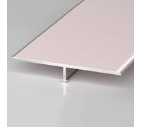 Profilo di finitura a T in alluminio, Striscia di transizione in alluminio da 30-60 mm for pavimenti in piastrelle legno e cemento(Pink,40mm/1.6in*9ft)