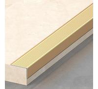 Profilo di finitura per bordi di scale Bordo for scale in alluminio 3 pezzi 1 m multicolore multi dimensioni for gradini in legno for piastrelle in cemento