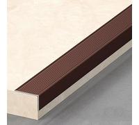 Profilo di finitura per bordi di scale Bordo for scale in alluminio 3 pezzi 1 m multicolore multi dimensioni for gradini in legno for piastrelle in cemento