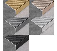 Profilo di Finitura per gradini, Larghezza 5 cm (2'' 3''), Modanatura Metallica per gradini, Striscia di Transizione per gradini da 90 cm (3 Piedi), Protezione per la Cornice della Porta del