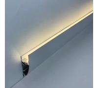 Profilo di Finitura per soffitto, Supporto in Alluminio per luci a LED per cornici, Profilo per plafoniera sospesa, Striscia Decorativa lineare, Finitura per Rivestimento pareti per Hotel/ba