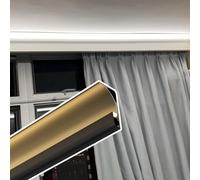 Profilo di illuminazione LED in alluminio a montaggio superficiale per striscia da 8 mm, diffusore a canale tagliabile per soffitto a secco, nero, 18 m, migliora il tuo spazio con un'illuminazione