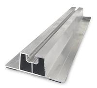 Profilo di montaggio in alluminio per tetti in lamiera completo di nastro EPDM, lunghezza 330 mm