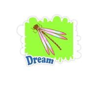 Profilo di Pod Dragonfly Odonata Adesivi Citazione Sogno Decalcomanie in Vinile