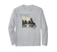 Profilo di St. Louis Missouri Maglia a Manica