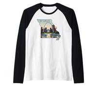 Profilo di St. Louis Missouri Maglia con Maniche Raglan