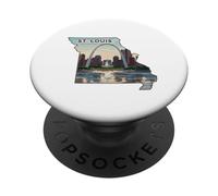 Profilo di St. Louis Missouri PopSockets PopGrip Adesivo
