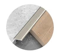 Profilo Di Transizione A T Per Pavimenti, Tagliabile, Coprisoglia Impermeabile Per Piastrelle E Moquette, Listello Di Transizione Fessure Su Pavimenti Adiacenti(Champagne,24.0mm/0.94in)