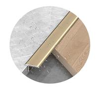 Profilo Di Transizione A T Per Pavimenti, Tagliabile, Coprisoglia Impermeabile Per Piastrelle E Moquette, Listello Di Transizione Fessure Su Pavimenti Adiacenti(Gold,12.0mm/0.47in)