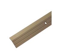 Profilo di transizione alluminio Gedotec, alluminio perforato | livellamento del pavimento | Profilo compensatore Bronzo anodizzato | Striscia di copertura 200 cm | 1 pezzo - binario avvitare