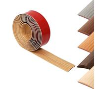 Profilo di Transizione autoadesiva PVC venatura del legno | Striscia di transizione del soglie tagliabile flessibile per Spazi di connessione pavimenti in laminato piastrelle