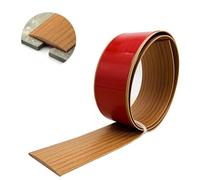 Profilo Di Transizione Autoadesivo Profilo PVC Listello Di Transizione 4, 5, 7,6 Cm Di Larghezza, Per Coprire Le Fughe Tra Pavimenti In Legno E Piastrelle(Teak,7.6cm x 200cm)